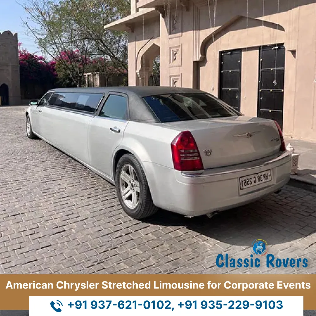 American Chrysler Stretched Limousine for Corporate Events