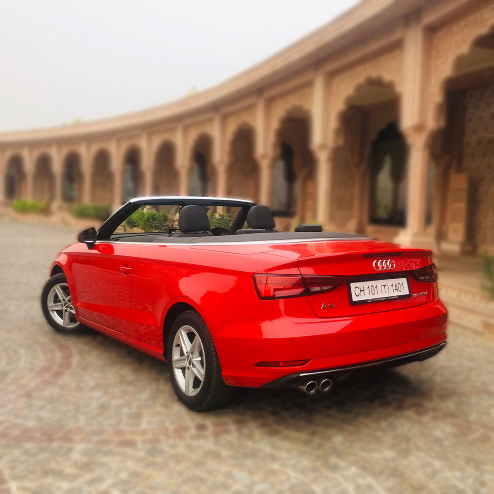 Chauffer Driven Convertible Audi in Jaipur