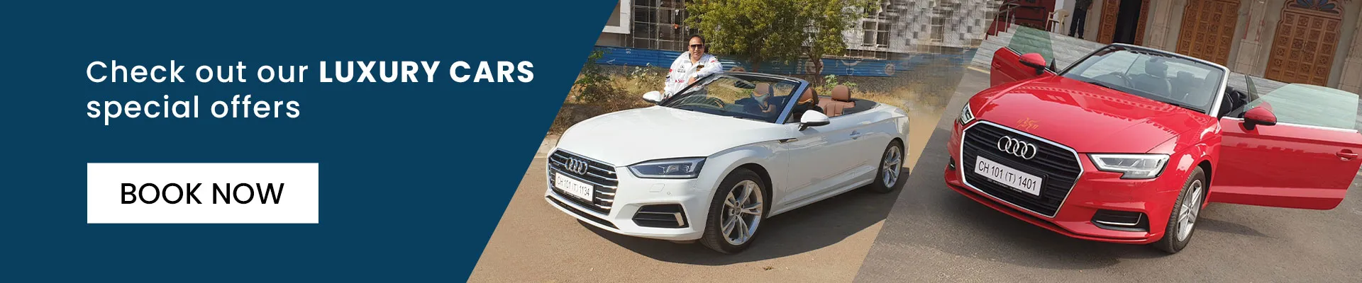 Luxury Convertible Audi A3 Car Hire in Jaipur